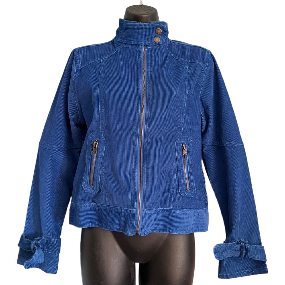 NWT Steve & Barry’s University Sportswear Blue Corduroy Full Zip Jacket ~ Blue ~